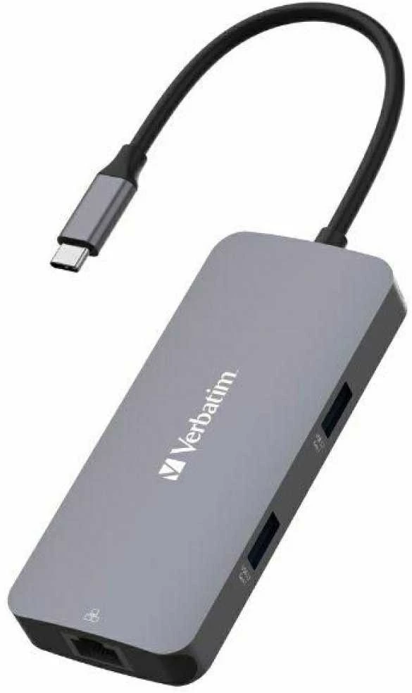 Verbatim Adapteris Hub USB-C – HDMI/USB-C /Eternet/2xUSB-A 3.0 pilkos spalvos 32150