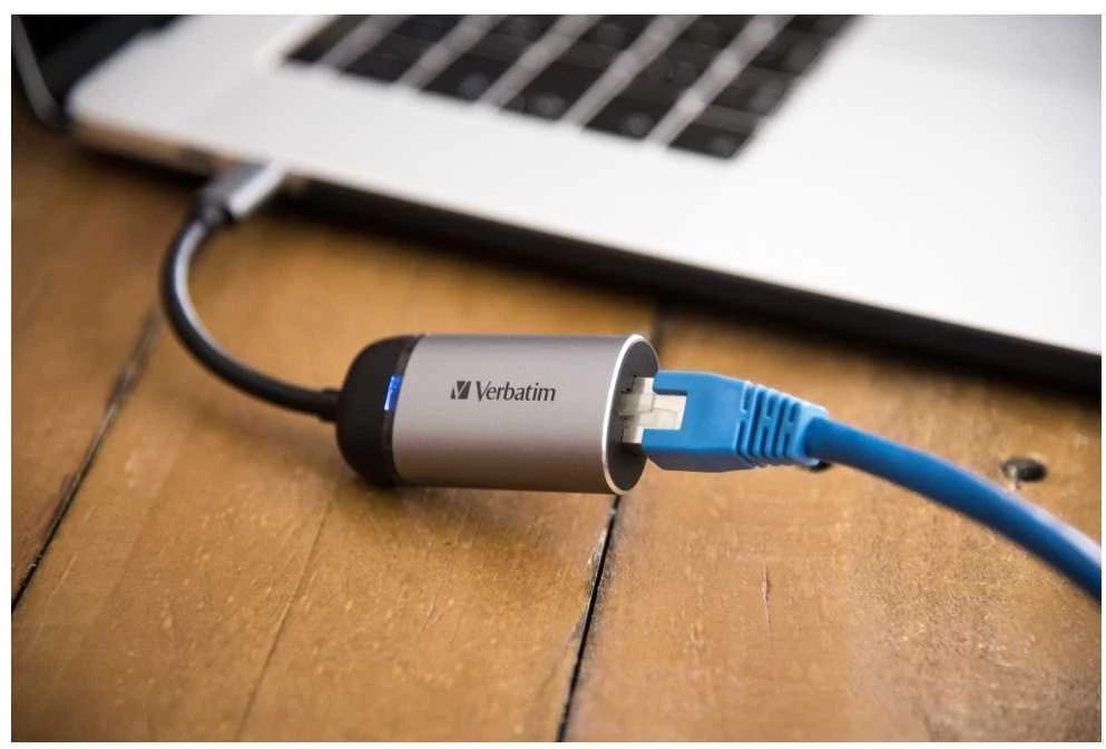 Verbatim 49146 sąsajos šakotuvas USB 3.2 Gen 1 (3.1 Gen 1) Type-C 1000 Mbit/ai Juoda, Sidabras