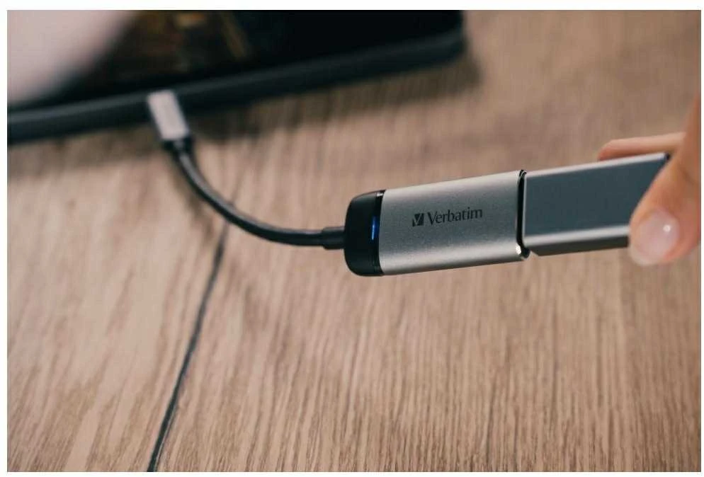Verbatim 49143 vaizdo kabelio adapteris 0,01 m C tipo USB HDMI Juoda, Sidabras