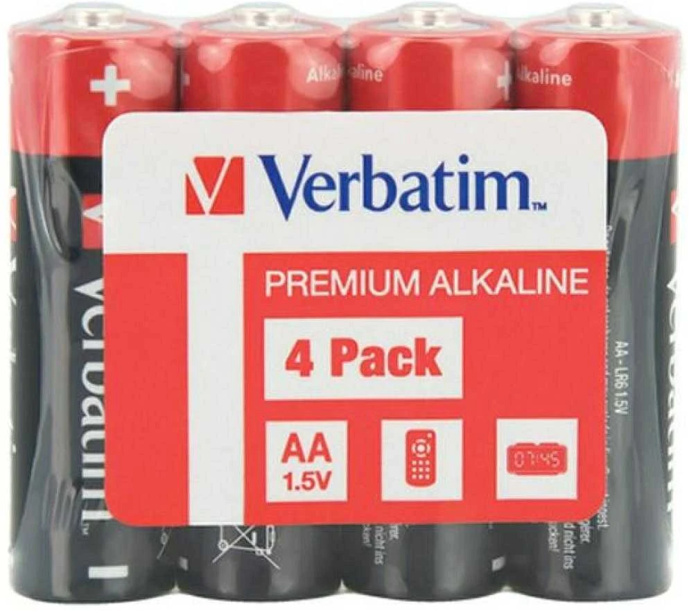 Verbatim AA baterijų pakuotė 4 vnt