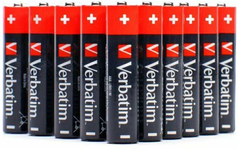 Verbatim AAA šarminės baterijos, 10 vienetų pakuotė