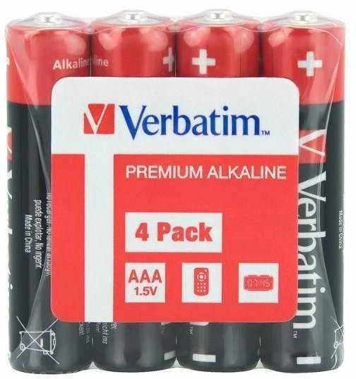 Verbatim šarminės baterijos AAA LR03 4 vnt. 49500