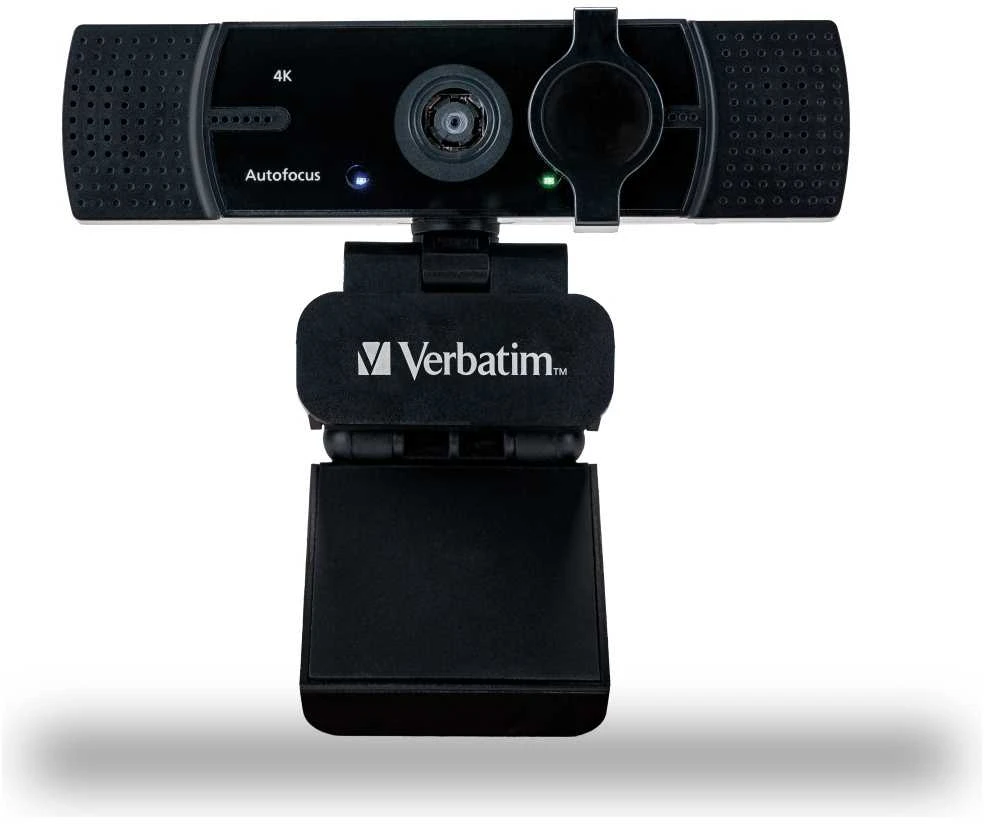 Internetinė kamera Verbatim su podwójnym mikrofonem Ultra HD 4K AWC-03 juoda/juodas 49580
