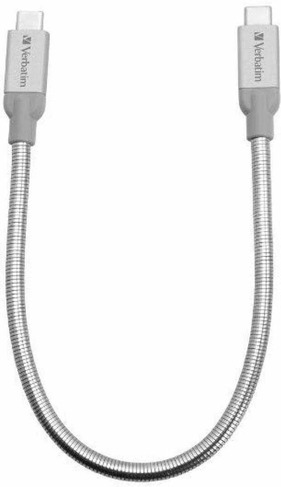 Verbatim 48867 USB kabelis 0,3 m 3.2 Gen 2 (3.1 Gen 2) USB C Sidabras