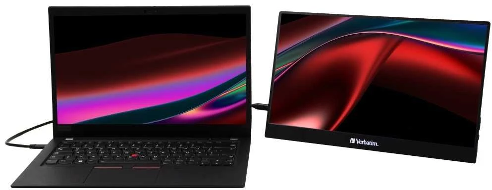 Verbatim 32238 kompiuterio monitorius 39,6 cm (15.6″) 3840 x 2160 pikseliai 4K Ultra HD LCD Lietimui jautrus ekranas Juoda