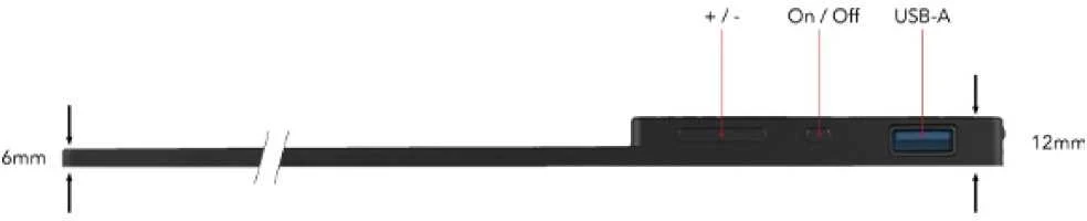 Verbatim 32238 kompiuterio monitorius 39,6 cm (15.6″) 3840 x 2160 pikseliai 4K Ultra HD LCD Lietimui jautrus ekranas Juoda