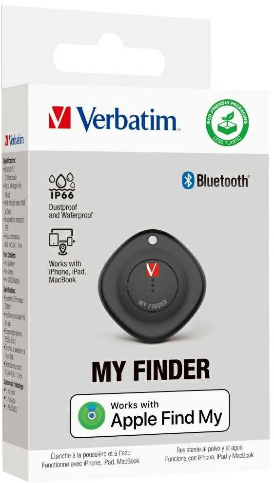 Verbatim My Finder Bluetooth juoda/juodas - sekimo įrenginys MYF-01 32130