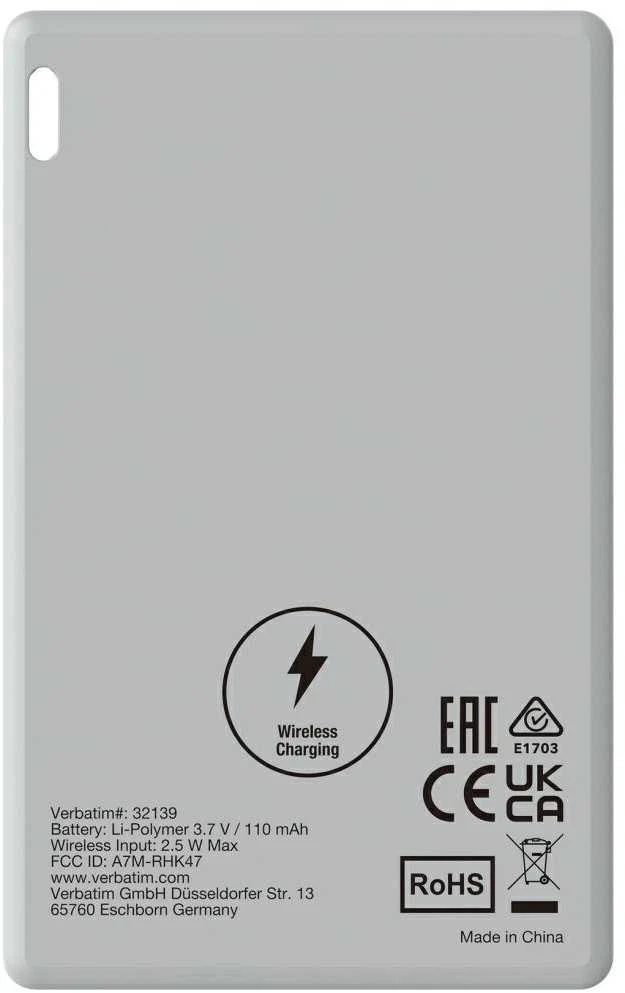 Verbatim My Finder Card Bluetooth sidabro spalvos – daiktų ieškiklis MYFCR-01S 32139