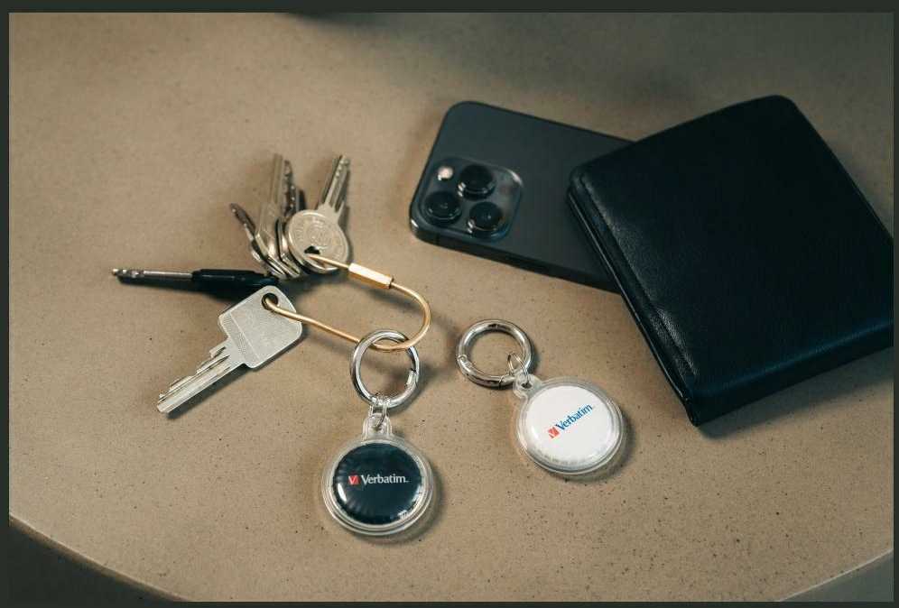Verbatim My Finder Coin Bluetooth juoda balta - daiktų ieškiklis 2vnt MYFC-02BW 32134