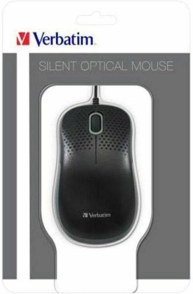 Verbatim Silent Optinė pelė USB-A 1000 dpi juodas 49024