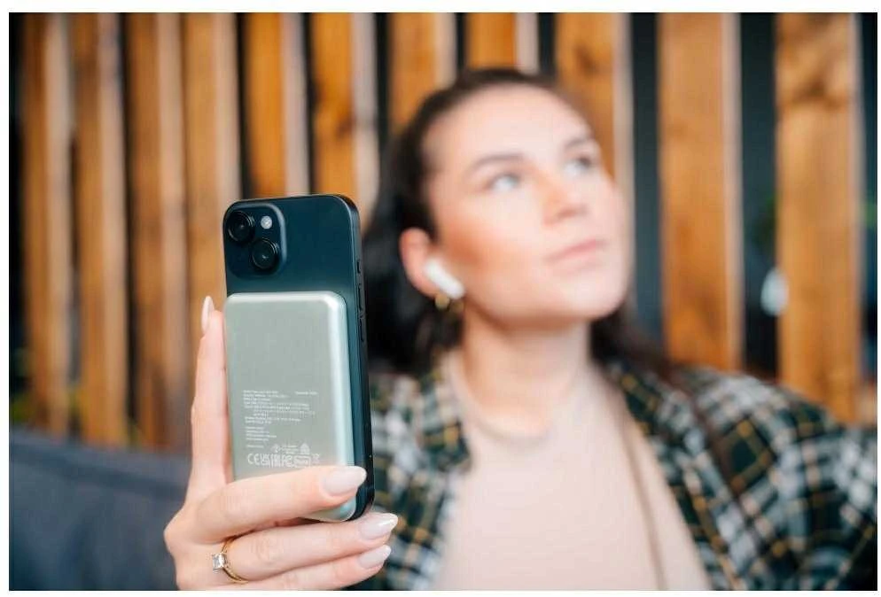 „Verbatim“ belaidis magnetinis išorinis akumuliatorius „n' Go“ 15 W 5000 mAh žalias 32241