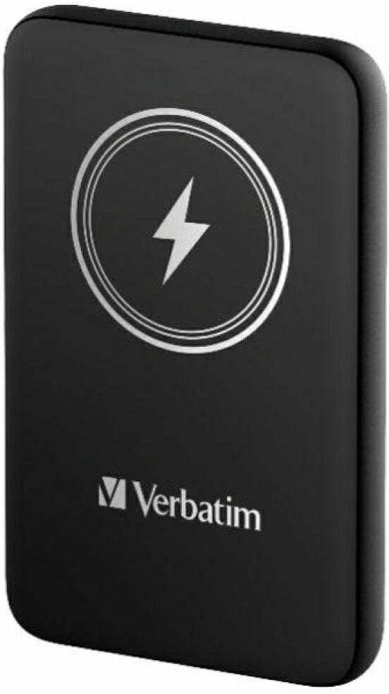 Verbatim Powerbank indukcinis `n` Go 15W 5000mAh belaidis Magnetic juodos spalvos 32240