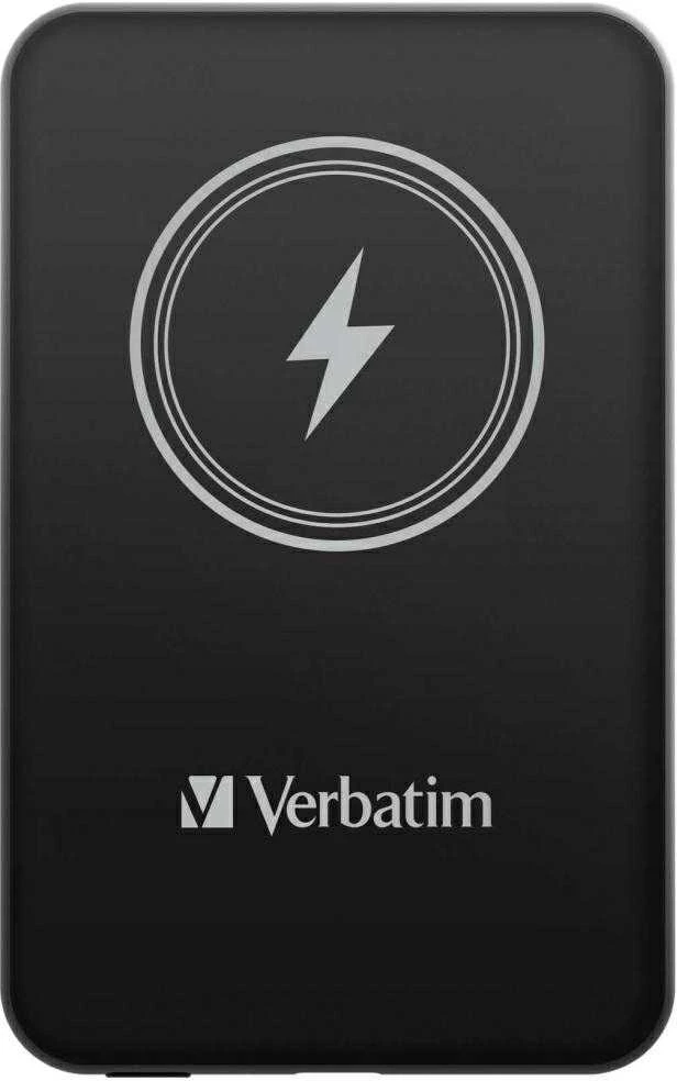 Verbatim Powerbank indukcinis `n` Go 15W 5000mAh belaidis Magnetic juodos spalvos 32240