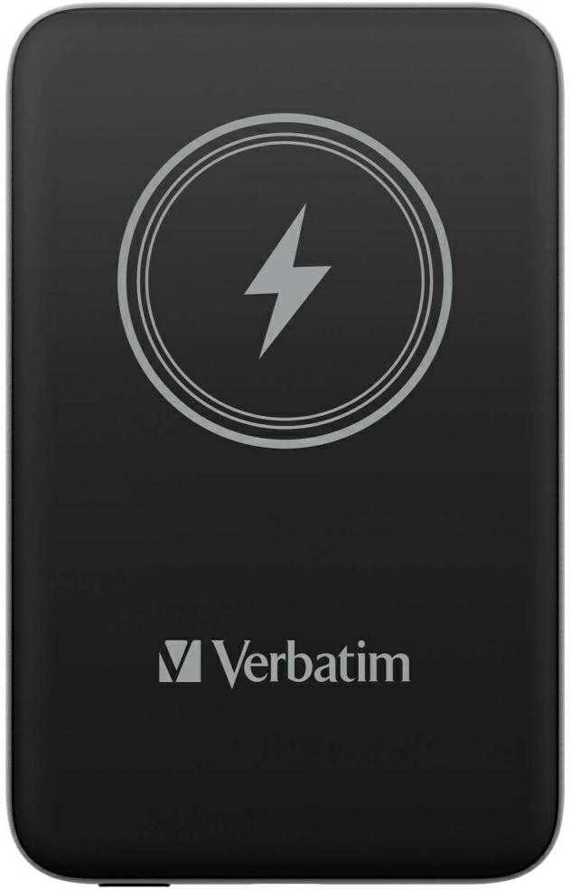 Verbatim Powerbank indukcinis `n` Go 15W 10000mAh belaidis Magnetic juodos spalvos 32245