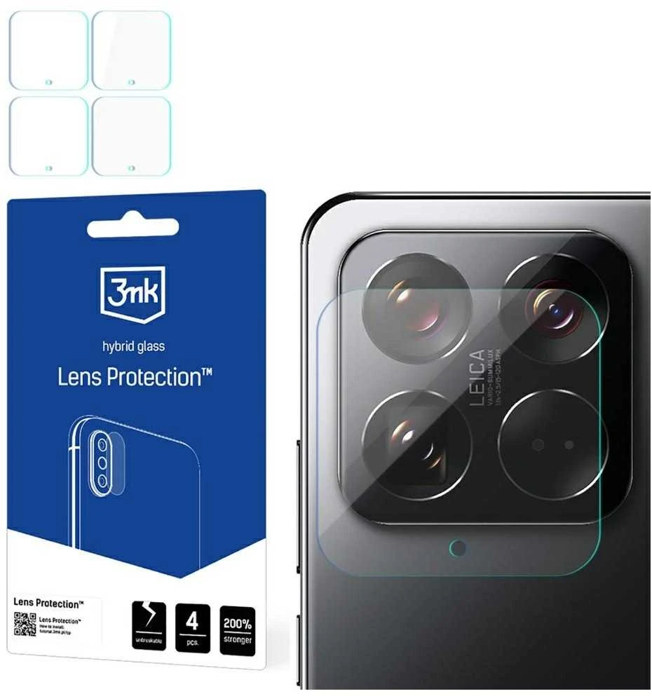 3MK „Lens Protect“ kameros objektyvo apsauga, skirta „Xiaomi 15“ (4 vnt.)