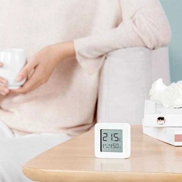 Jutiklis Xiaomi Mi Temperature and Humidity Monitor 2, baltas