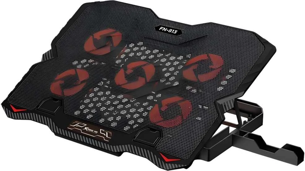 XTRIKE ME Nešiojamas kompiuteris Cooling Pad with Built-in Phone Holder FN-813 Juodas