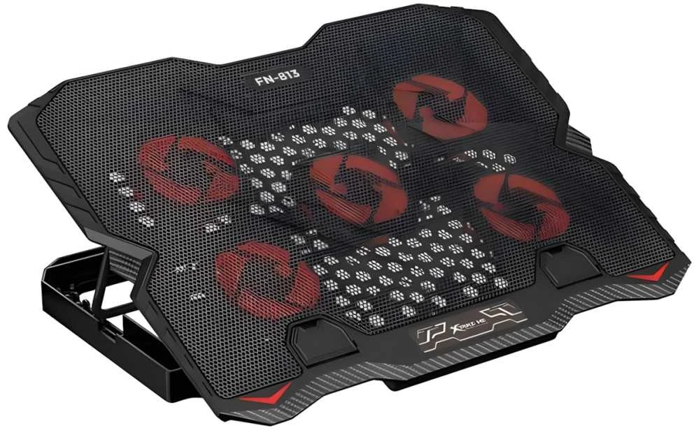 XTRIKE ME Nešiojamas kompiuteris Cooling Pad with Built-in Phone Holder FN-813 Juodas