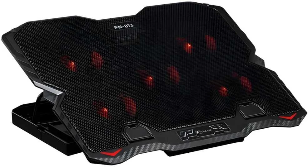 XTRIKE ME Nešiojamas kompiuteris Cooling Pad with Built-in Phone Holder FN-813 Juodas