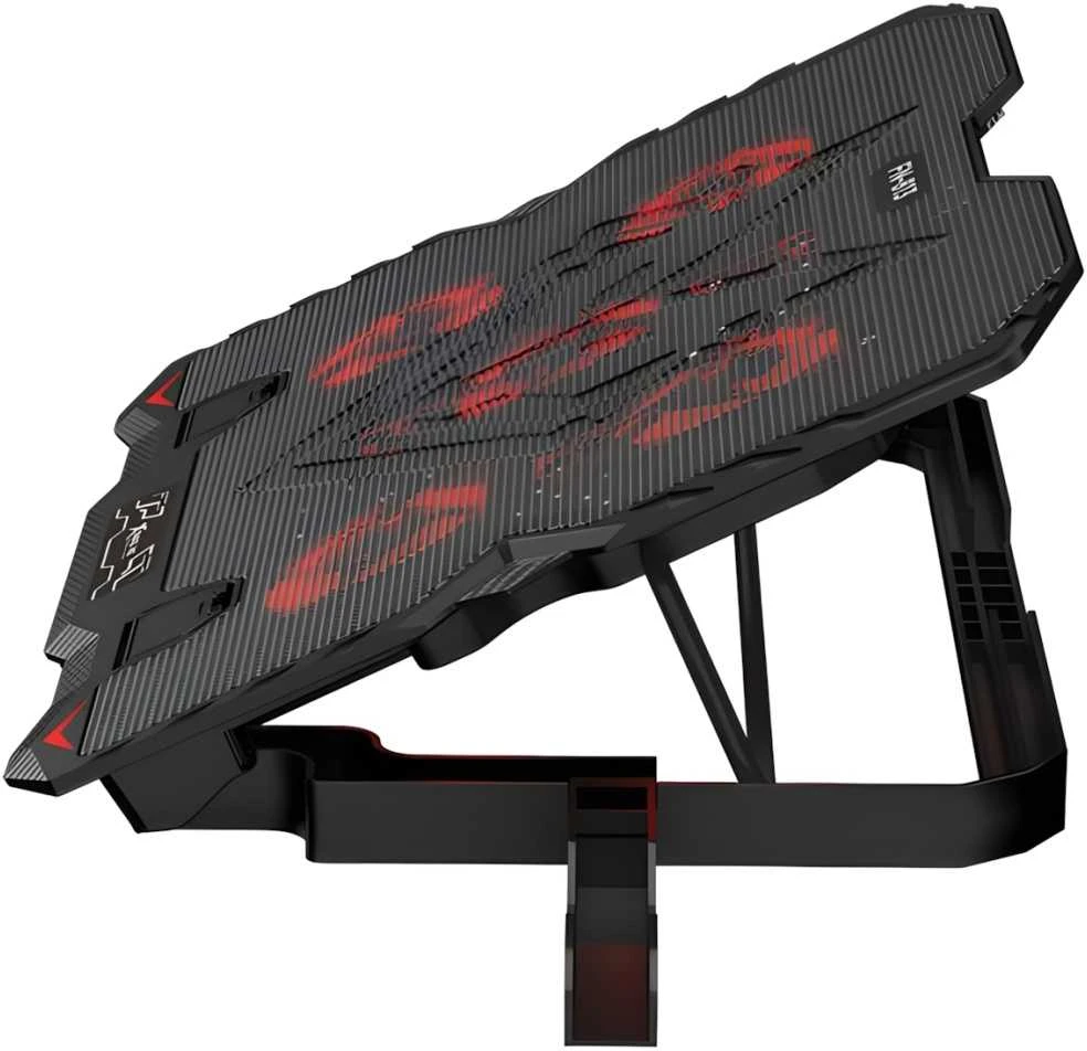 XTRIKE ME Nešiojamas kompiuteris Cooling Pad with Built-in Phone Holder FN-813 Juodas