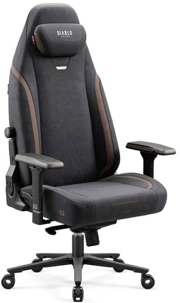 Diablo Chairs Diablo X-Eye 2.0 Normal Size Soft Juodas ergonominė kėdė