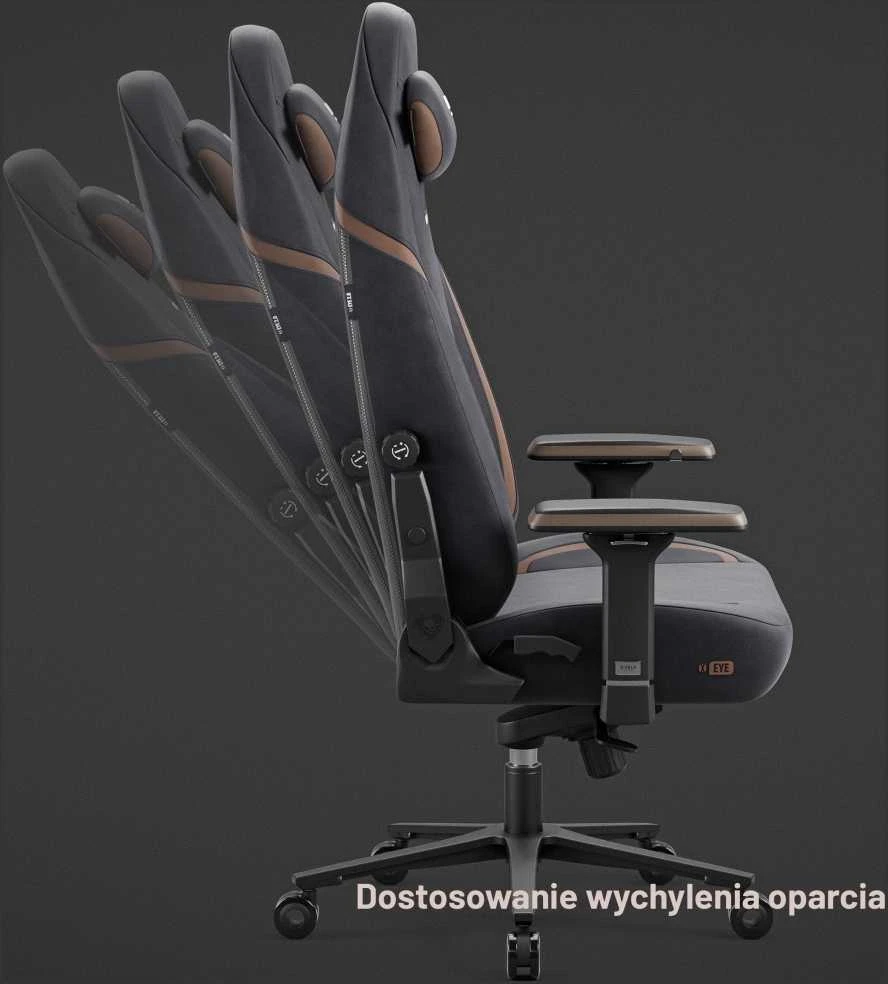 Diablo Chairs Diablo X-Eye 2.0 Normal Size Soft Juodas ergonominė kėdė