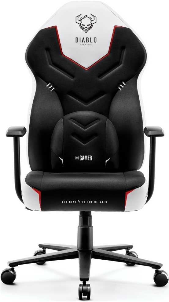 Žaidimų fotelis Diablo Chairs X-Gamer 2.0 Normal Size baltas