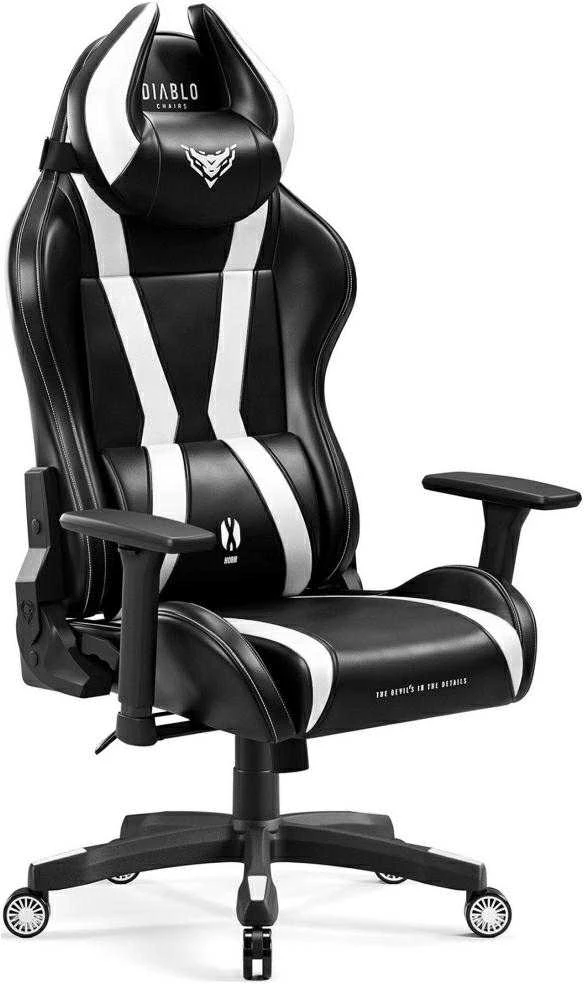 Žaidimų kėdė Diablo X-Horn 2.0 Gaming Chair Normal, Juodos/Baltos
