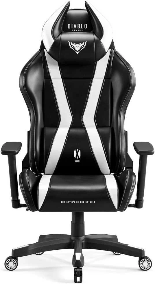 Žaidimų kėdė Diablo X-Horn 2.0 Gaming Chair Normal, Juodos/Baltos