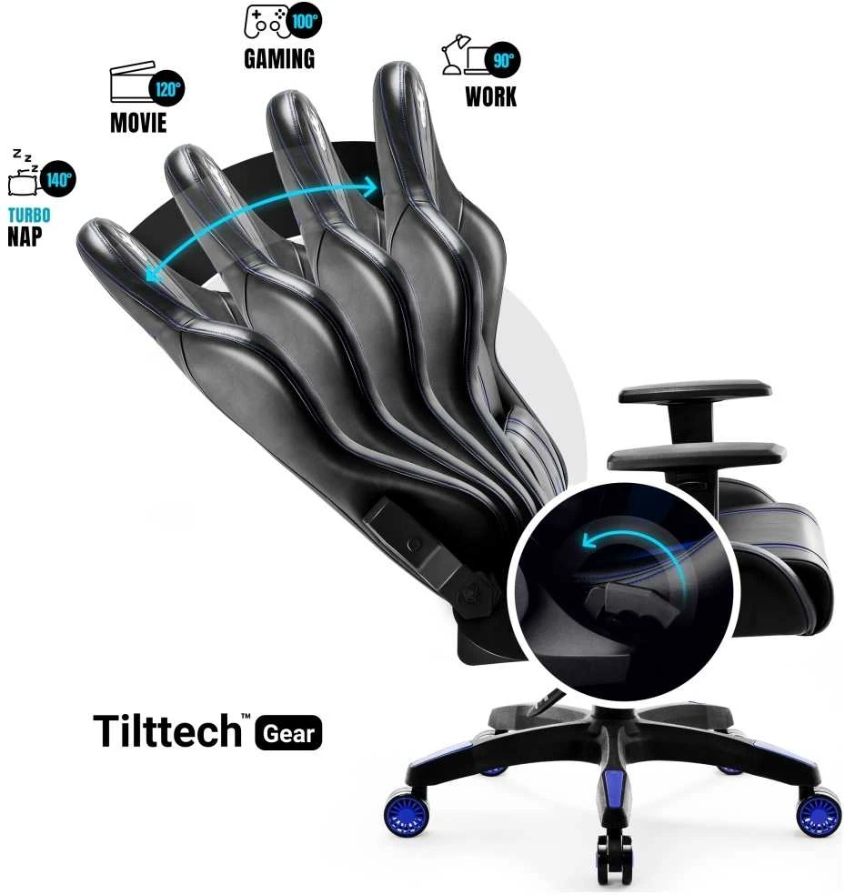 Žaidimų kėdė Diablo X-One 2.0 Gaming Chair Normal, Juoda-mėlyna