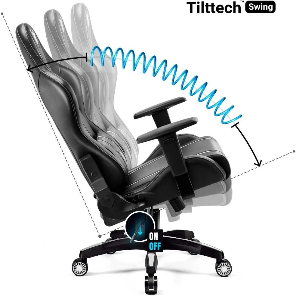 Žaidimų kėdė Diablo X-One 2.0 Gaming Chair Normal, Juodos/ baltos spalvos