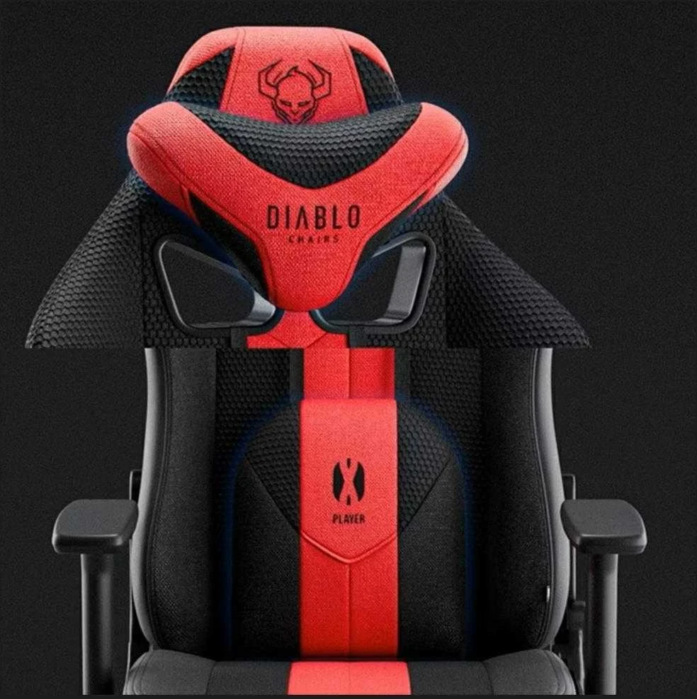 Diablo Chairs Žaidimų kėdė Diablo X-Player 2.0 Gaming Chair King Size, Juoda-raudona