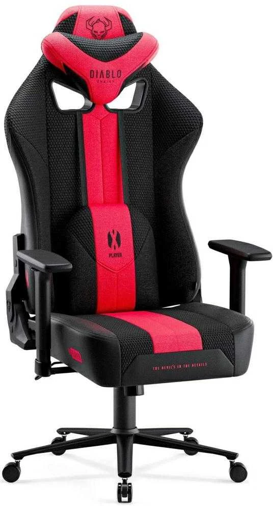 Diablo Chairs Žaidimų kėdė Diablo X-Player 2.0 Gaming Chair King Size, Juoda-raudona