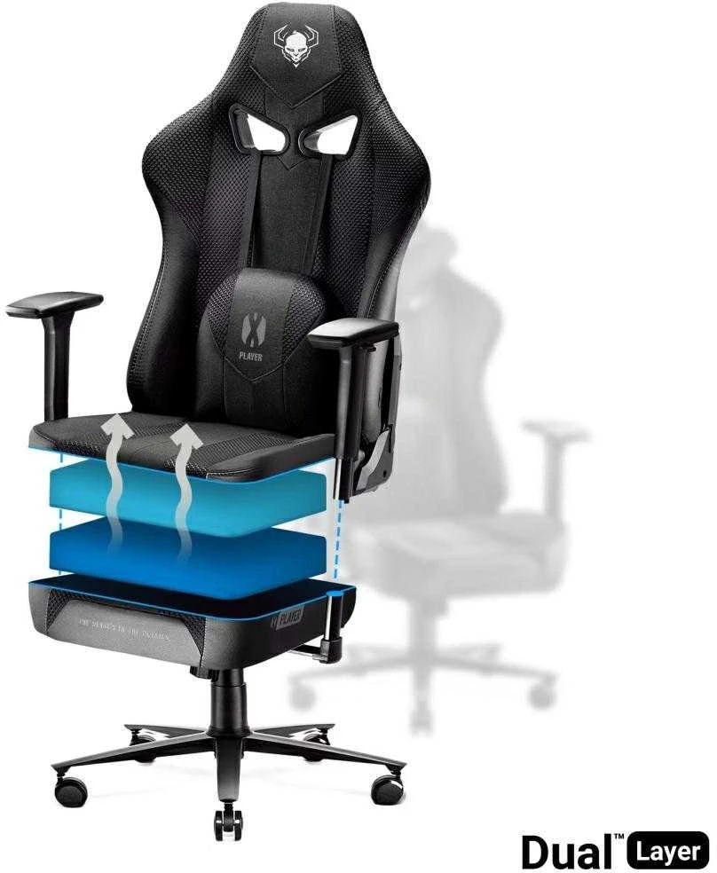 Žaidimų kėdė Diablo X-Player 2.0, spalva: juoda, dydis: "King"
