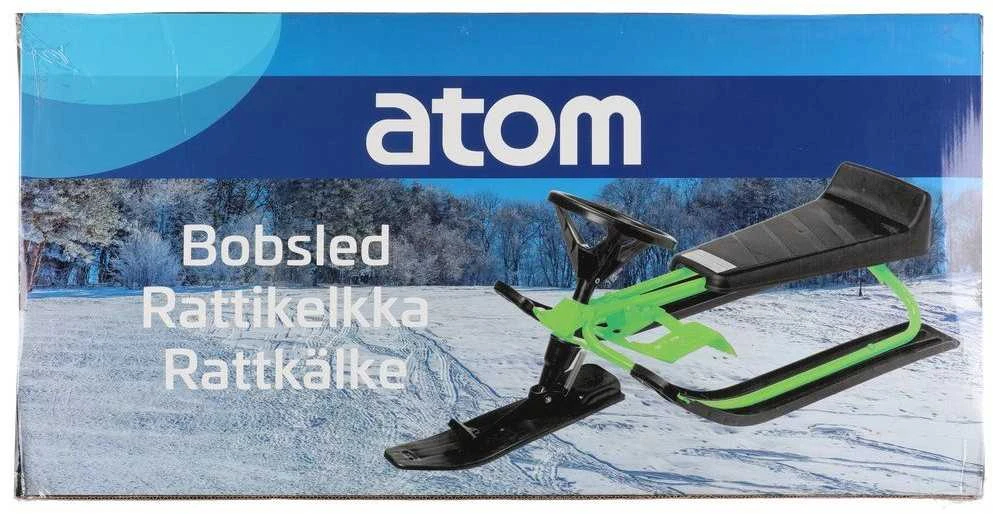 Atom Bobsled Vaikiškos rogės su vairu