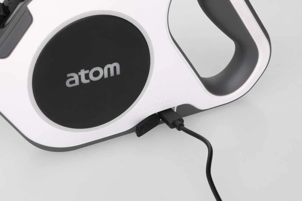 Atom Gyvūnų pavadėlis su šviesa, įkraunamas 5 m