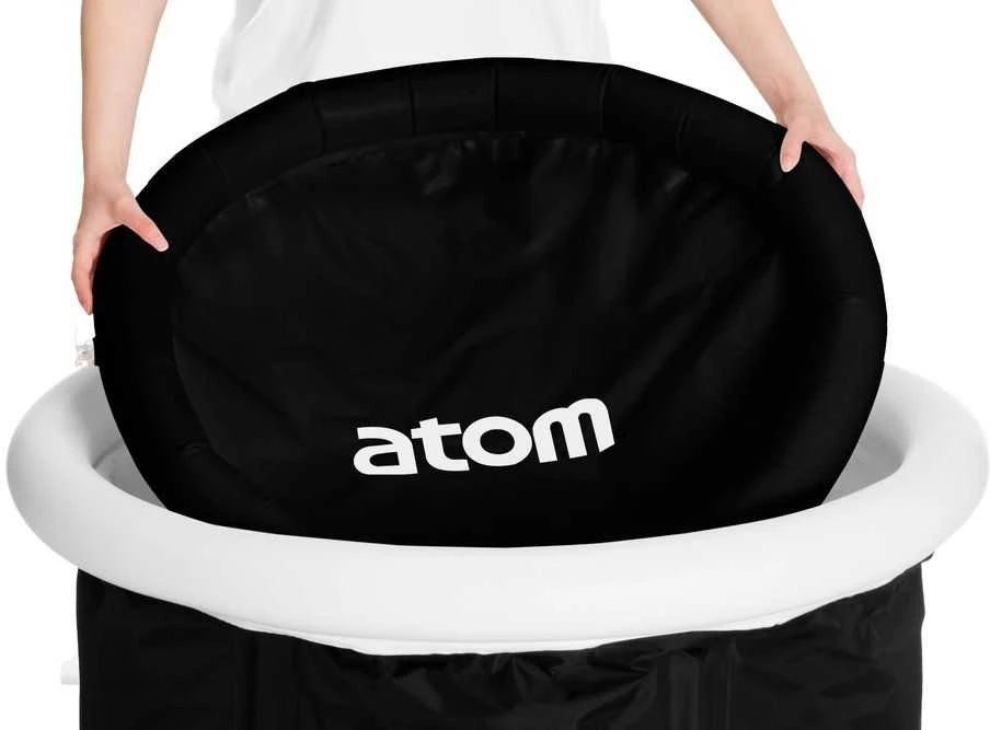 Atom Ledo vonia su dangčiu 75x75 cm