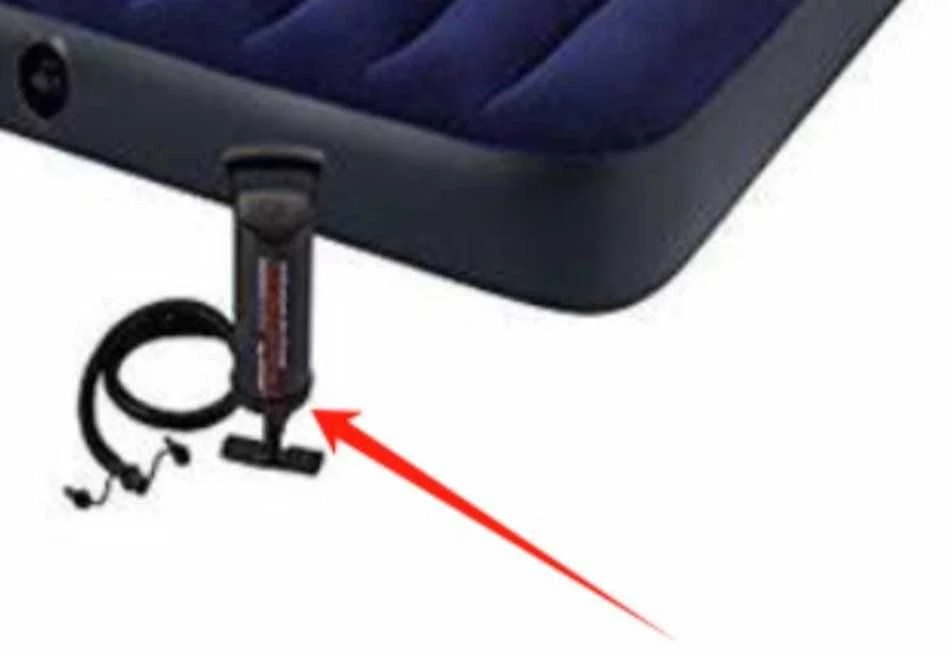 Atom pripučiamas čiužinys su pompa "Queen" 200x150x22 cm