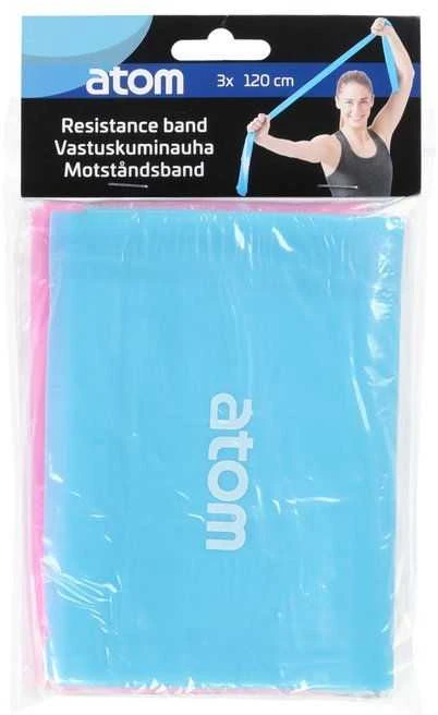 ATOM Elastinė pasipriešinimo juosta, 120 cm, 3 vnt.