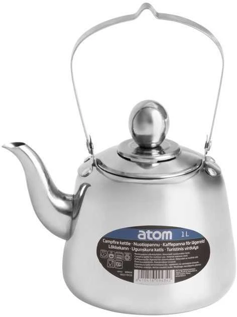 Atom 1L nerūdijančio plieno virdulys su rankena