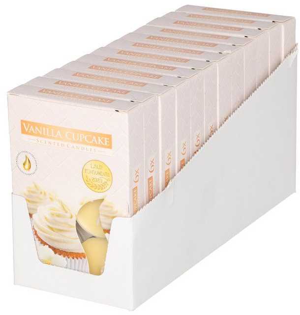 Aura Kvepiančios žvakutės Vanilla Cupcake 6vnt