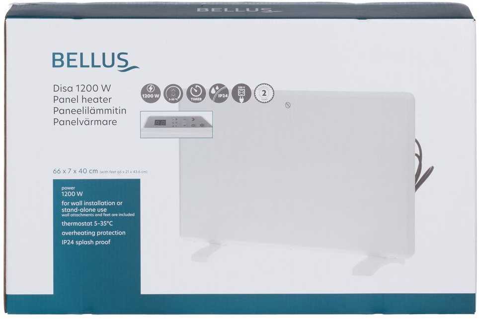 Bellus Skydinis šildytuvas Disa 1200 W IP24