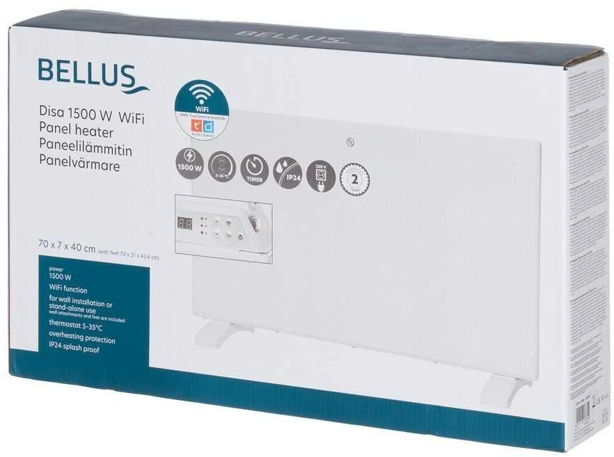 Bellus Skydinis šildytuvas Disa 1500 W IP24 WiFi