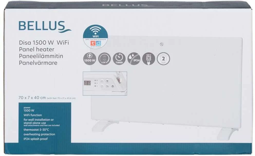 Bellus Skydinis šildytuvas Disa 1500 W IP24 WiFi