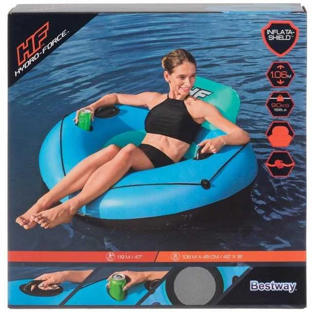 Bestway didelis pripučiamas ratas su 106 cm atlošu 43 108