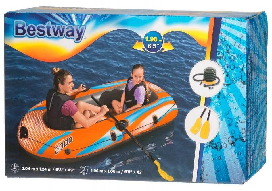 Bestway Kompaktiška pripučiama valtis 196x106 cm