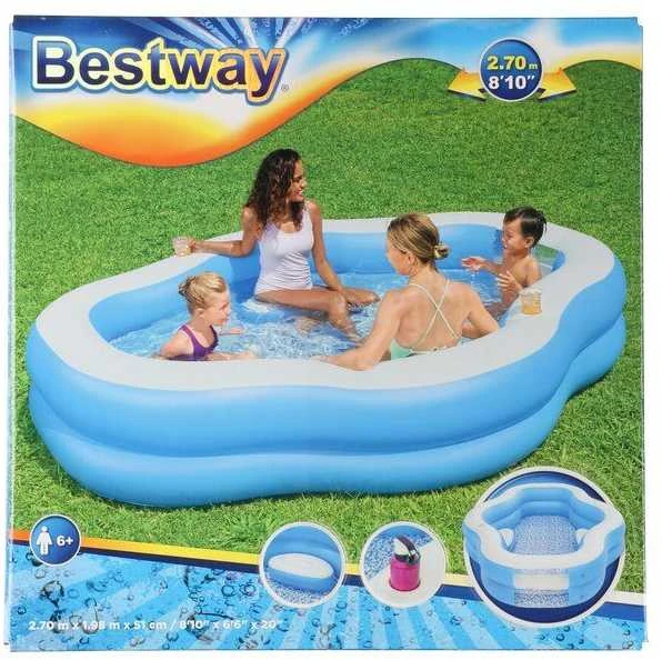 Bestway Baseinas Splashview, mėlynos ir baltos spalvos, 270x198x51cm