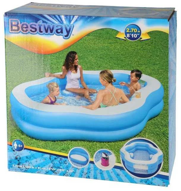 Bestway Baseinas Splashview, mėlynos ir baltos spalvos, 270x198x51cm