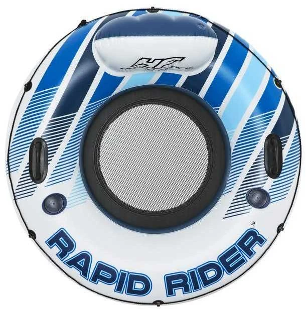 Bestway „Hydro-Force Rapid Rider“ viengubas upės pripučiamas čiuožykla 1,22 m, daugiaspalvis, plūduriuojantis čiuožykla, raštas, berniukams/mergaitėms, 90 kg, EN ISO 25649