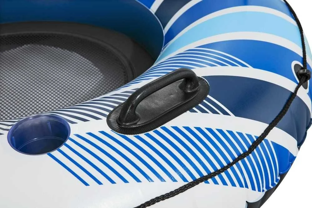 Bestway „Hydro-Force Rapid Rider“ viengubas upės pripučiamas čiuožykla 1,22 m, daugiaspalvis, plūduriuojantis čiuožykla, raštas, berniukams/mergaitėms, 90 kg, EN ISO 25649